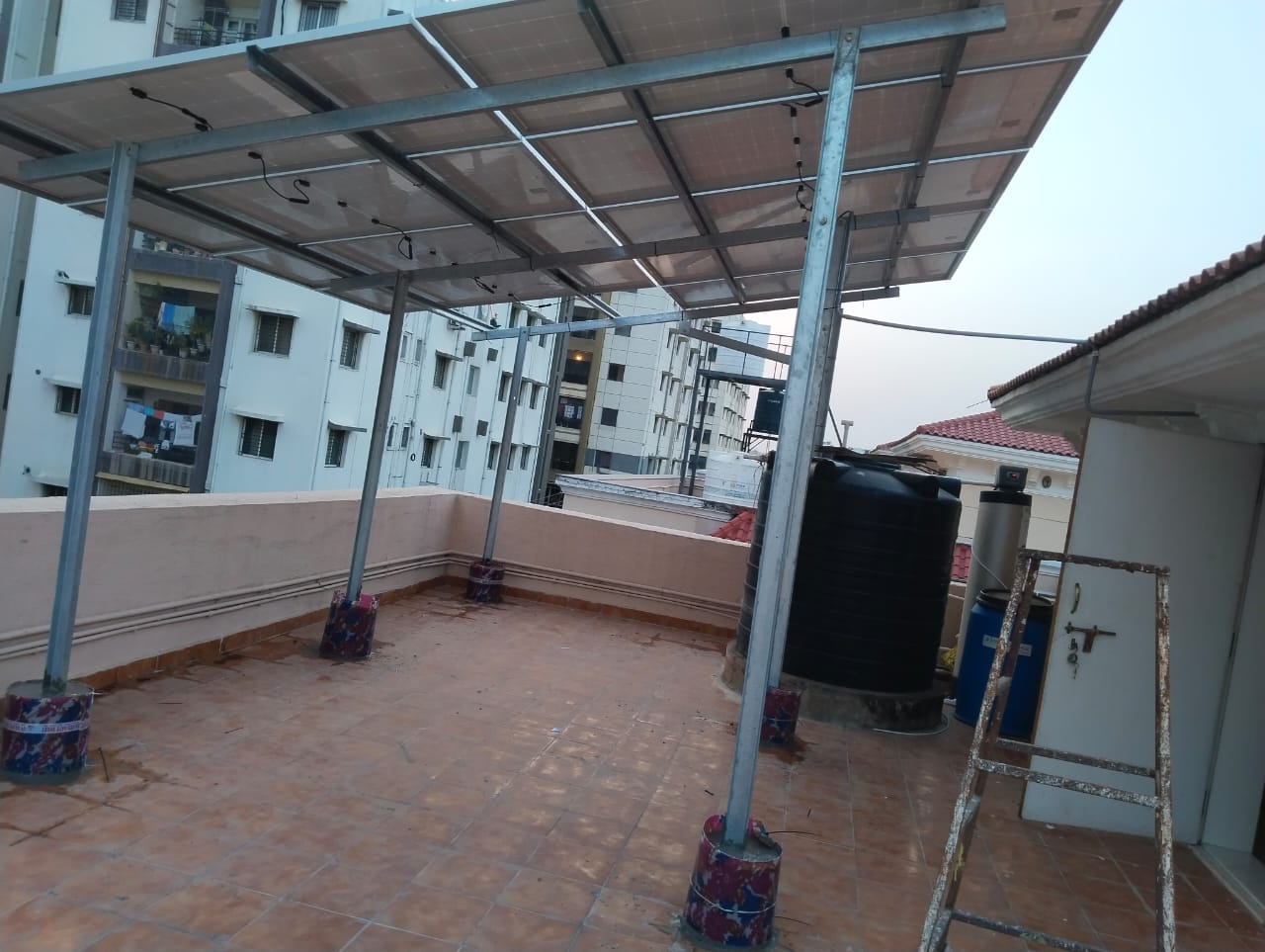 High Rise Structure solar panels in hyderabad